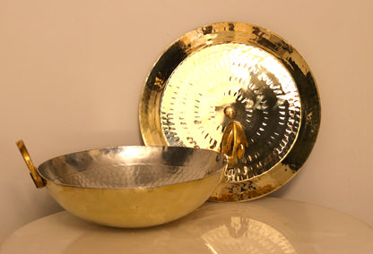 Brass Kadahi With Lid