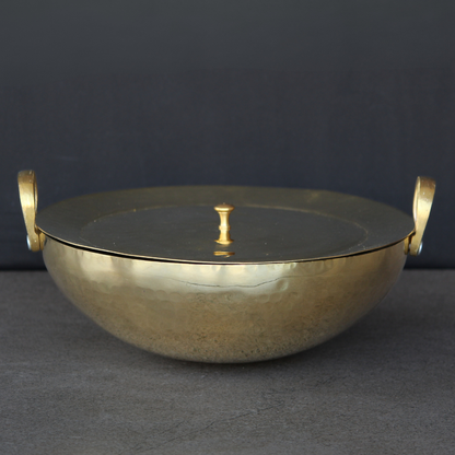 Brass Kadahi With Lid