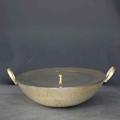 Brass Kadahi With Lid