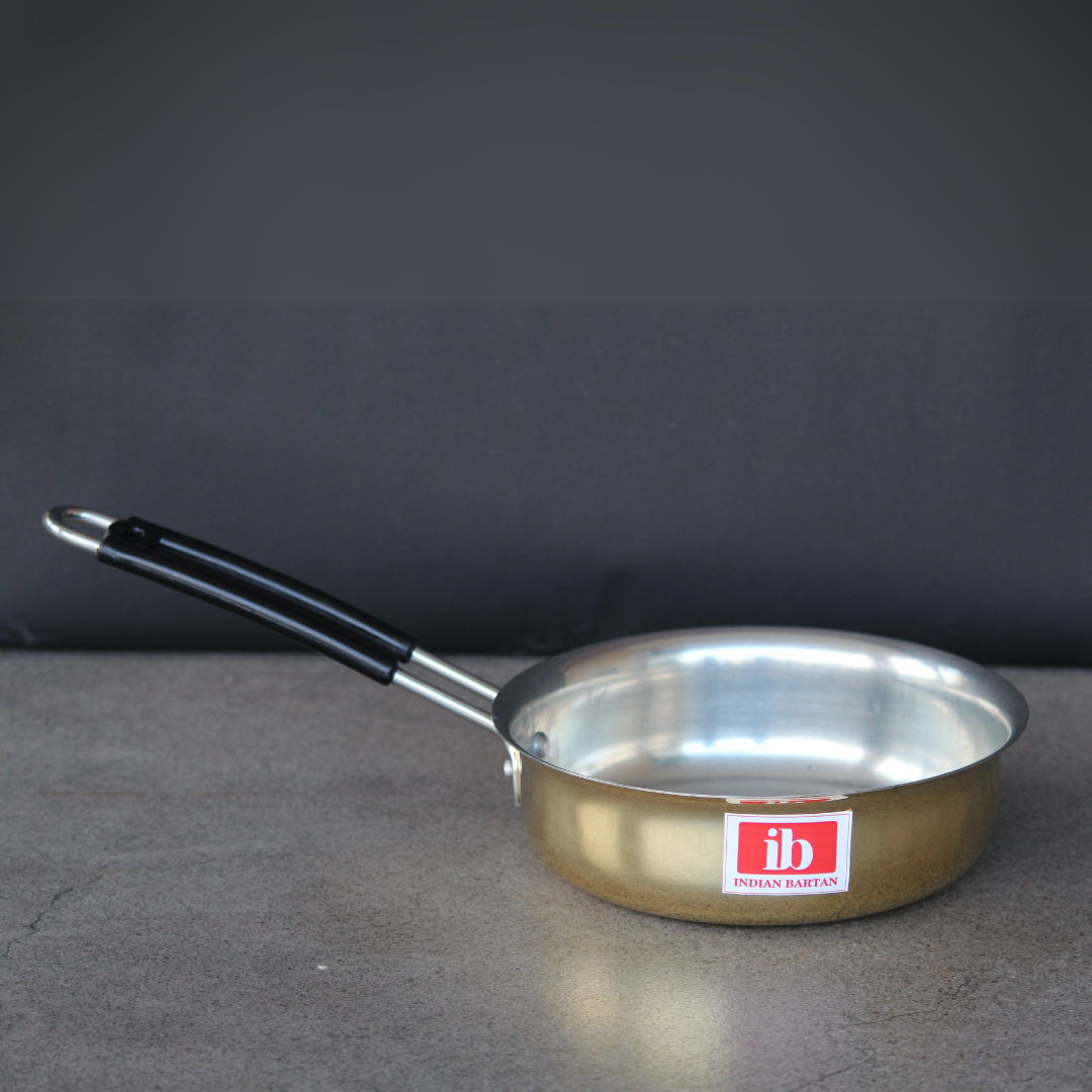 Brass Fry Pan With  Kalai