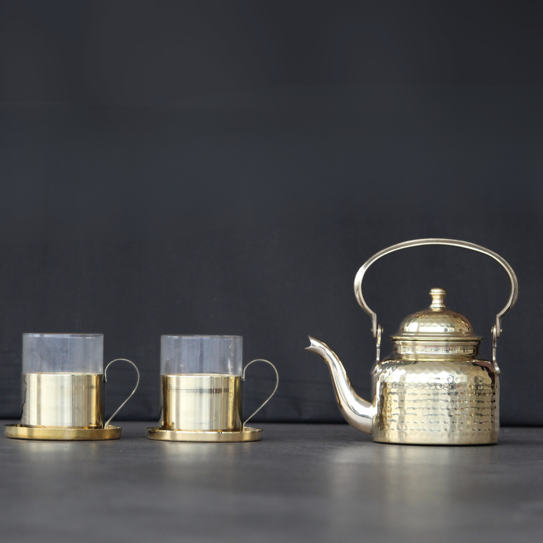 Brass Teapot Set