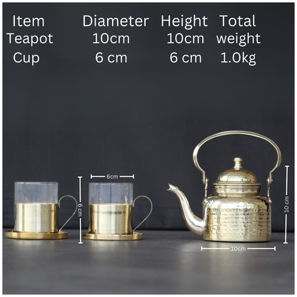 Brass Teapot Set