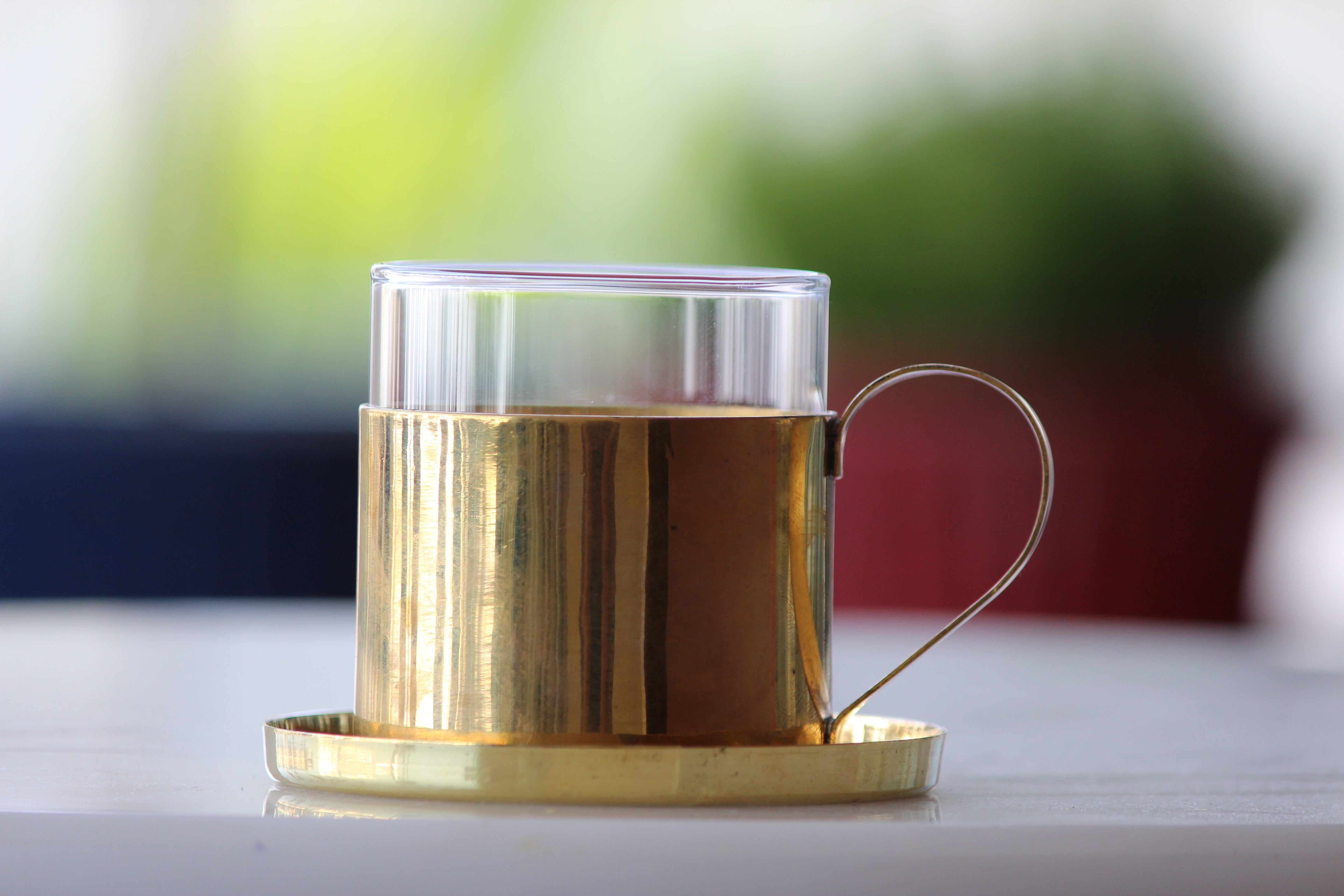 Borosil Fitted Brass Tea Cups – Indian Bartan